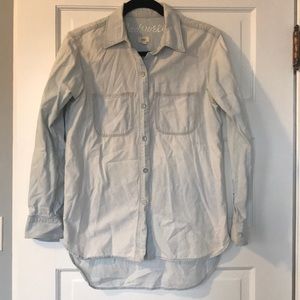 Madewell chambray button down shirt, XS